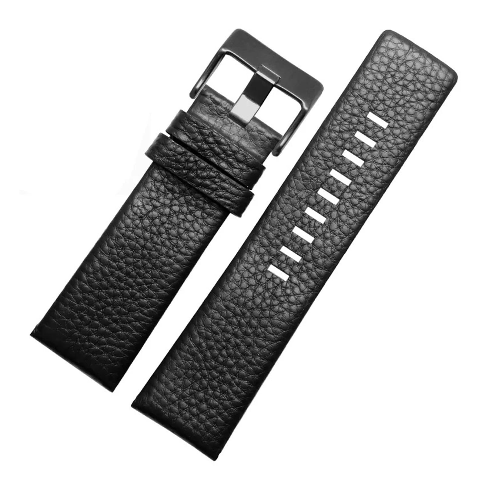 Genérico NASUNJIA Correa De Reloj Cuero Genuino Compatible Con Diesel DZ1405 4323 4344 4427 7257 4283 Hebilla Pasador (24, 26 Y 28 Mm)