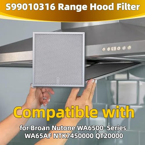 Miniatura 2 de 99010316 Filtro de grasa para campana extractora, filtro de ventilación de malla de 11 14 pulgadas x 11 34 pulgadas, filtro de campana reemplazable