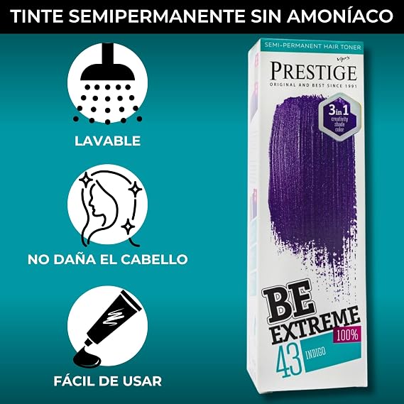 Be Extreme | Color 43 Indigo Semi-Permanent Toner