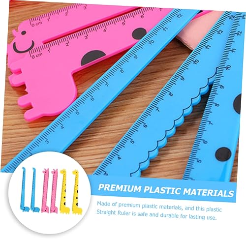 Miniatura 2 de ABOOFAN 150 reglas de jirafa, herramientas de dislexia para niños, reglas creativas para niños, reglas marcapáginas, tiras de frases para