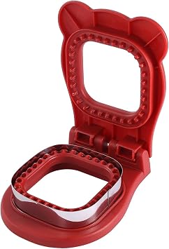 Uncrustable Sandwich Cutter and Sealer, Square Shape | Stainless Steel, Sandwich Maker, Peanut Butter and Jelly, Crustless Bread, For Boys and Girls Kids Lunch