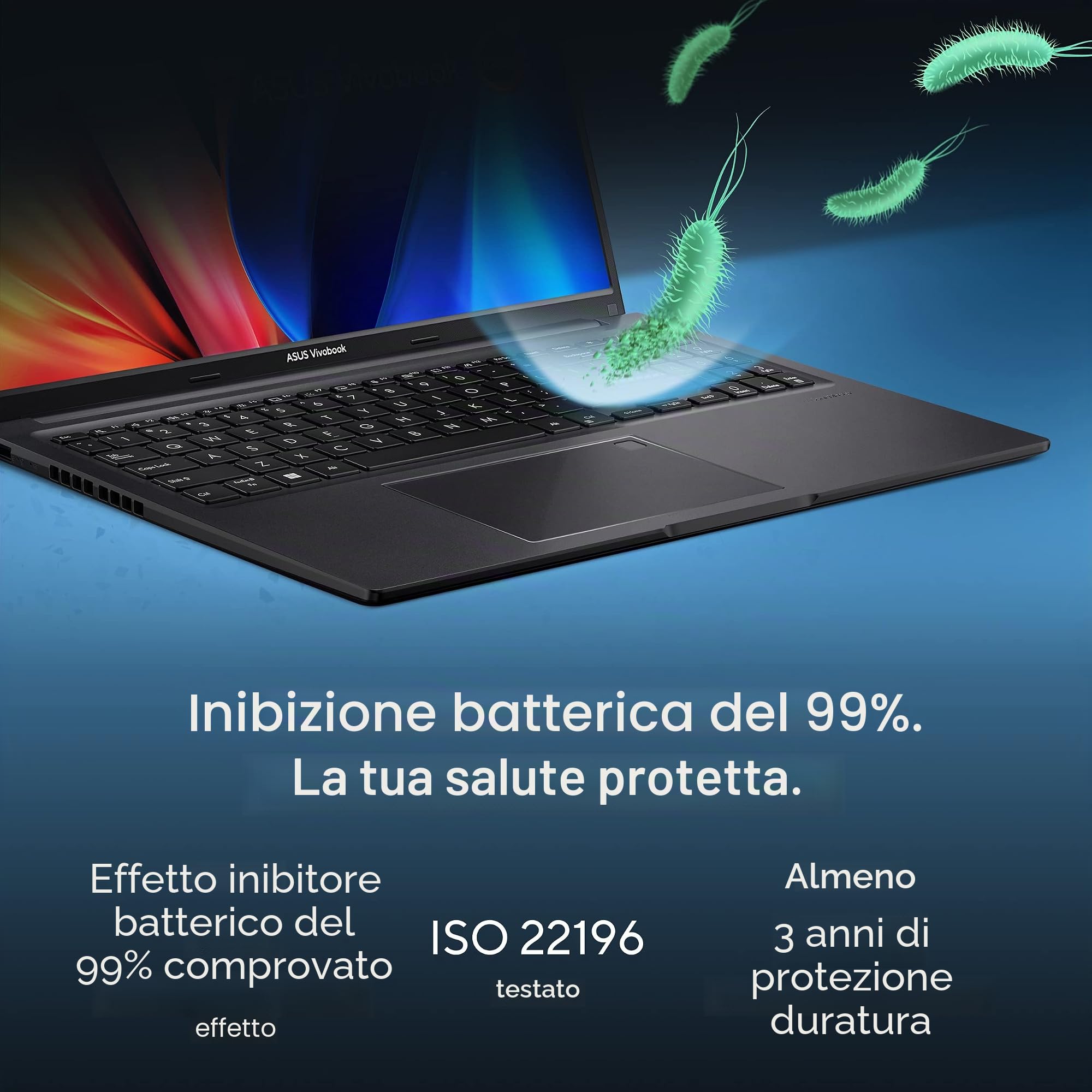 ASUS Vivobook - Computer portatile 16", WUXGA (1920 x 1200) 16:10, CPU Intel Core i7-13700H, grafica Intel Iris X, RAM da 8 GB, SSD da 1 TB, Windows 11 Home, Indie Black, F1605VA-DS74