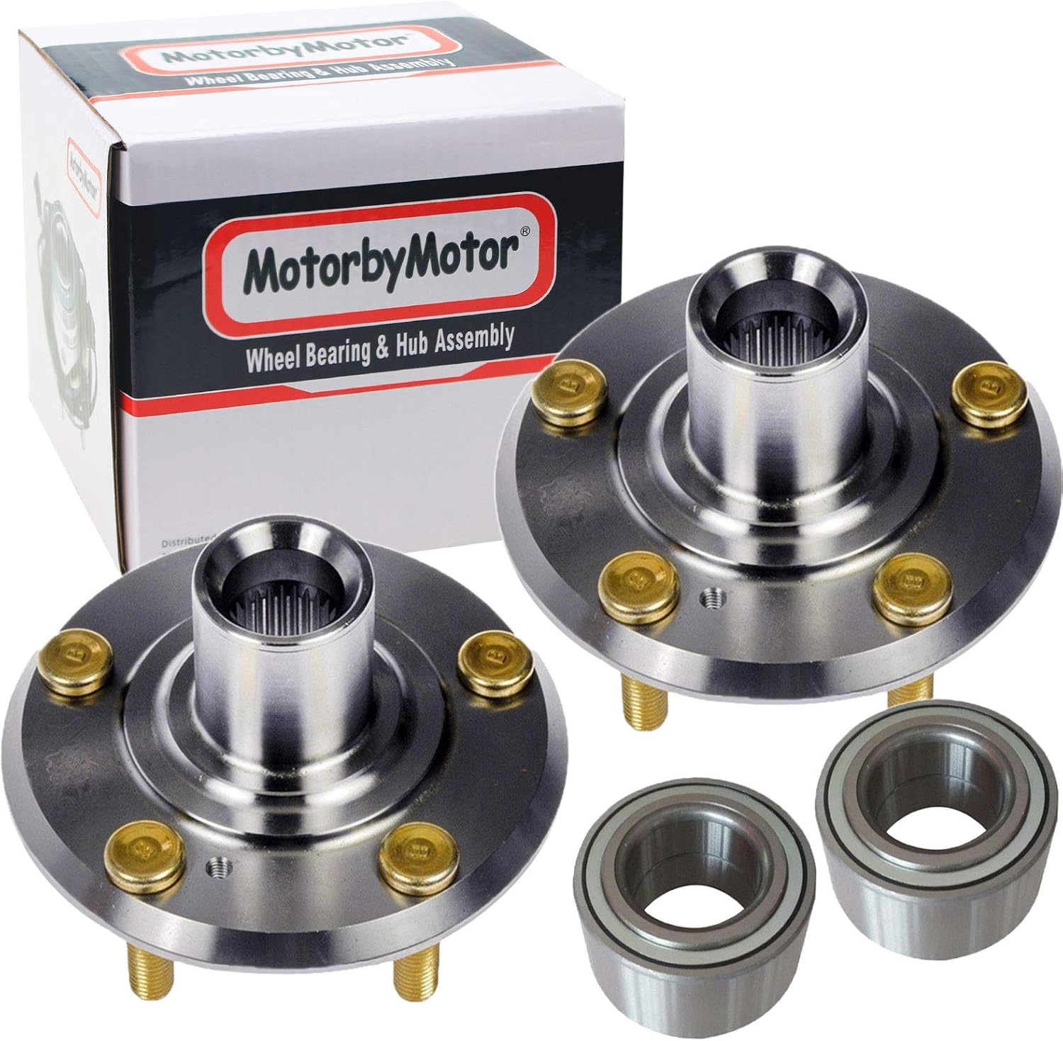 2PK 930-300 Front Wheel Bearing and Hub Assembly with 5 Lugs Fits for 2002-2005 Dodge Neon, 2003-2010 Chrysler PT Cruiser Heavy Duty Hub Bearing-510058