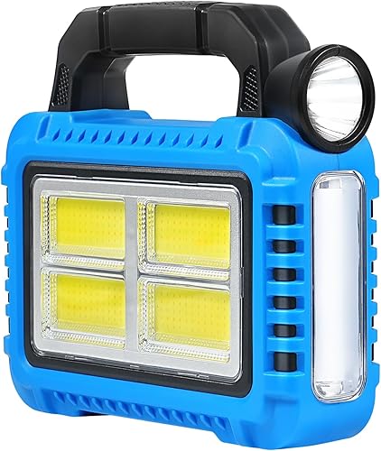 Miniatura 9 de Paquete de 4 linternas solares, linterna LED para cortes de energía, luces esenciales de campamento portátiles, luces recargables para tienda de