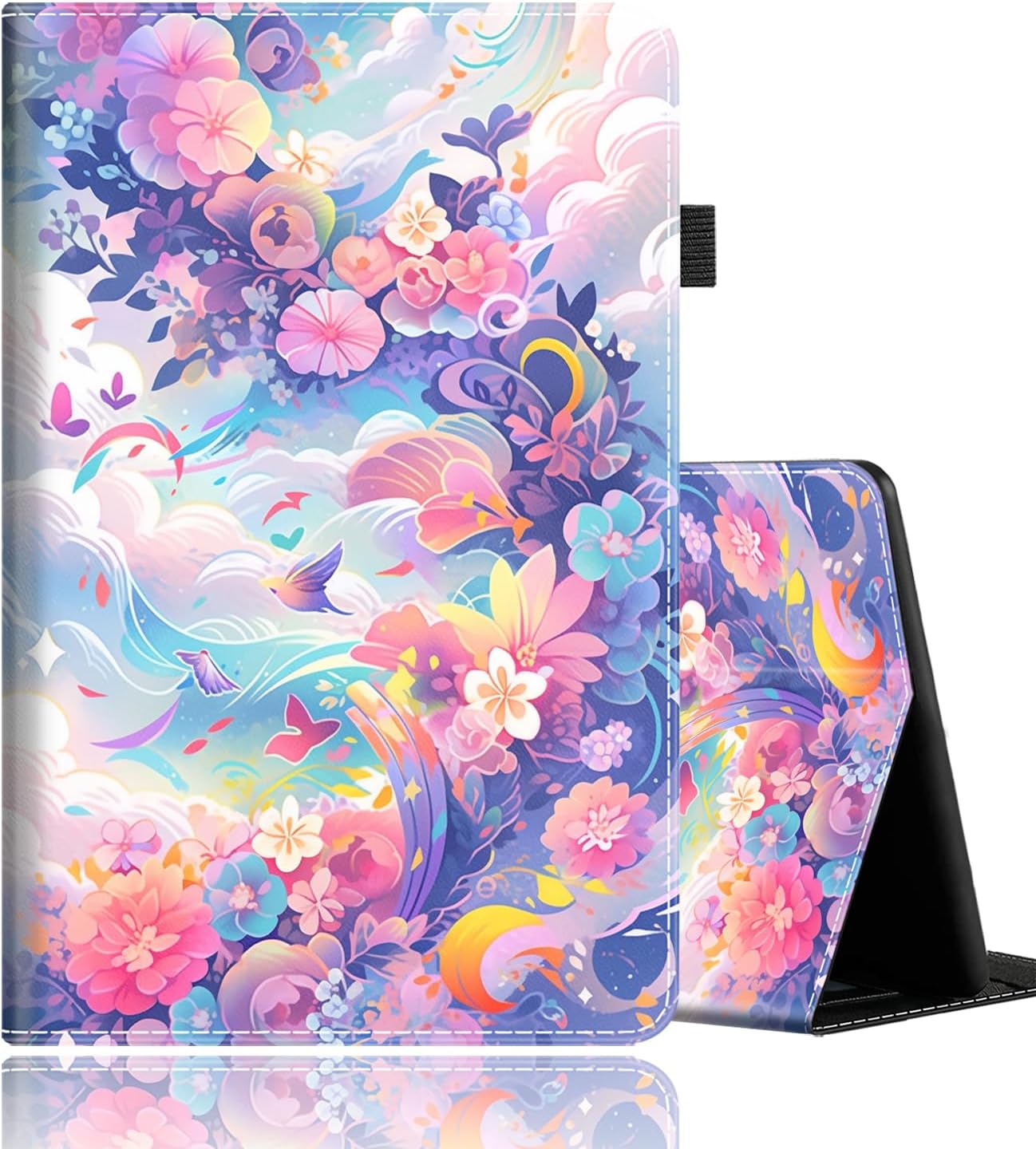Case for All-New Fire 7 Tablet (12th Generation, 2022 Release), Durable Shockproof Protective Cover Case with Auto Wake/Sleep for Amazon Fire 7 inch Tablet，Blue Dragon