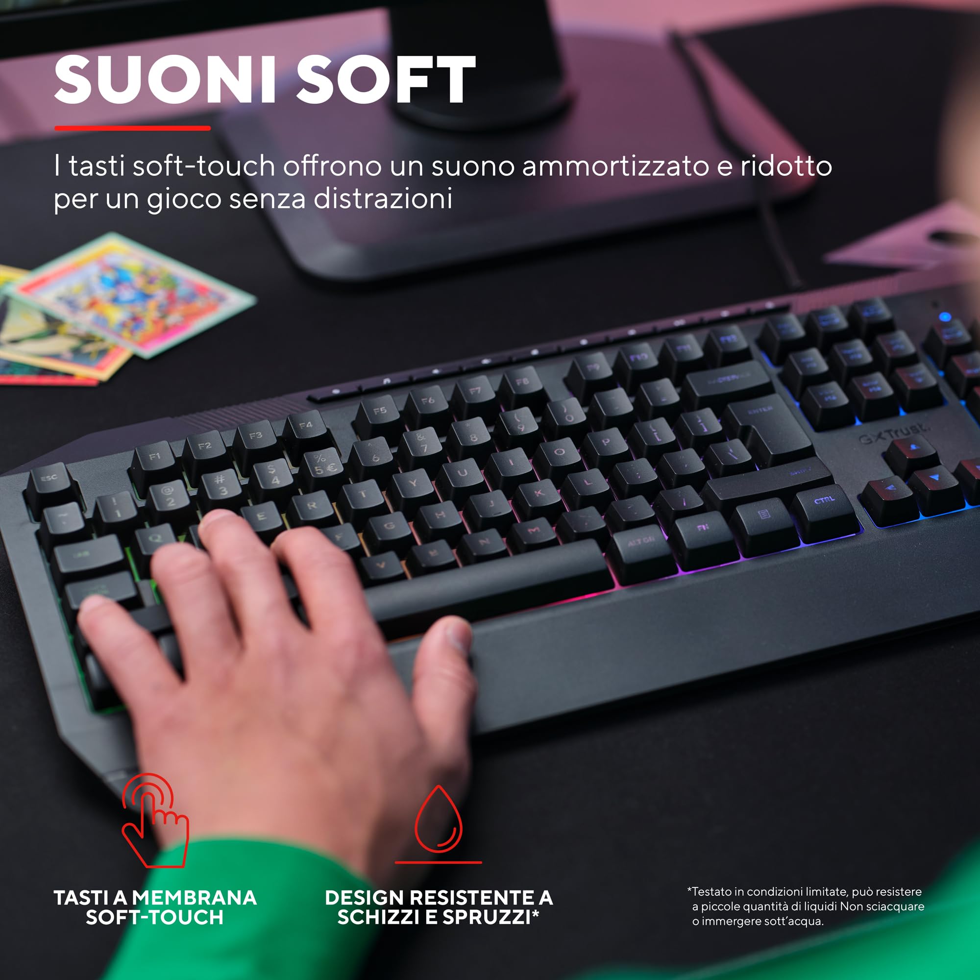 Trust Gaming GXT 791 3-w-1 zestaw gamingowy włoski układ QWERTY