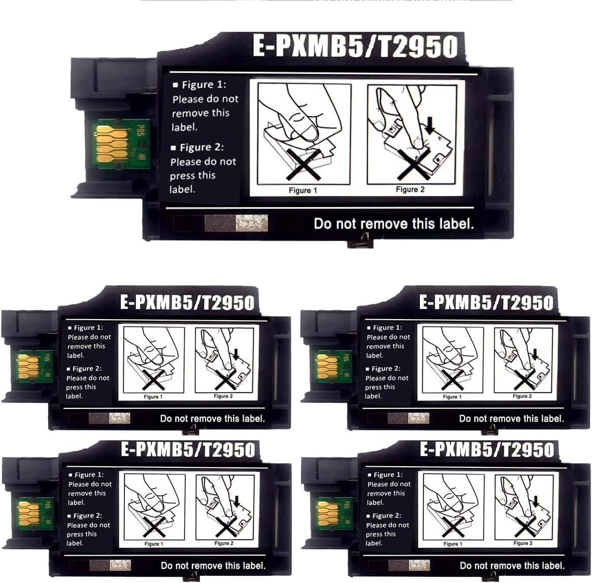 Remanufactured T2950 Ink Maintenance Box for Workforce WF-100 WF-110 Inkjet Printer. 5-Pack