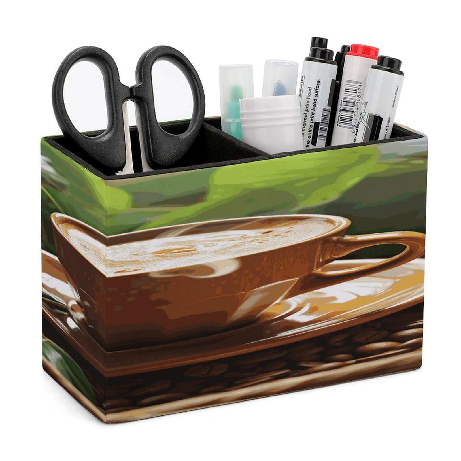 Porte-stylos en cuir crayons pinceaux de maquillage rangement de bureau