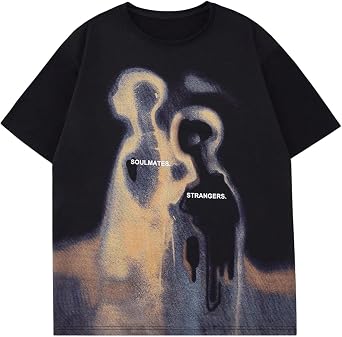 Oversized Graphic Tees for Women Y2k Men Streetwear Harajuku T-Shirts Vintage Tees