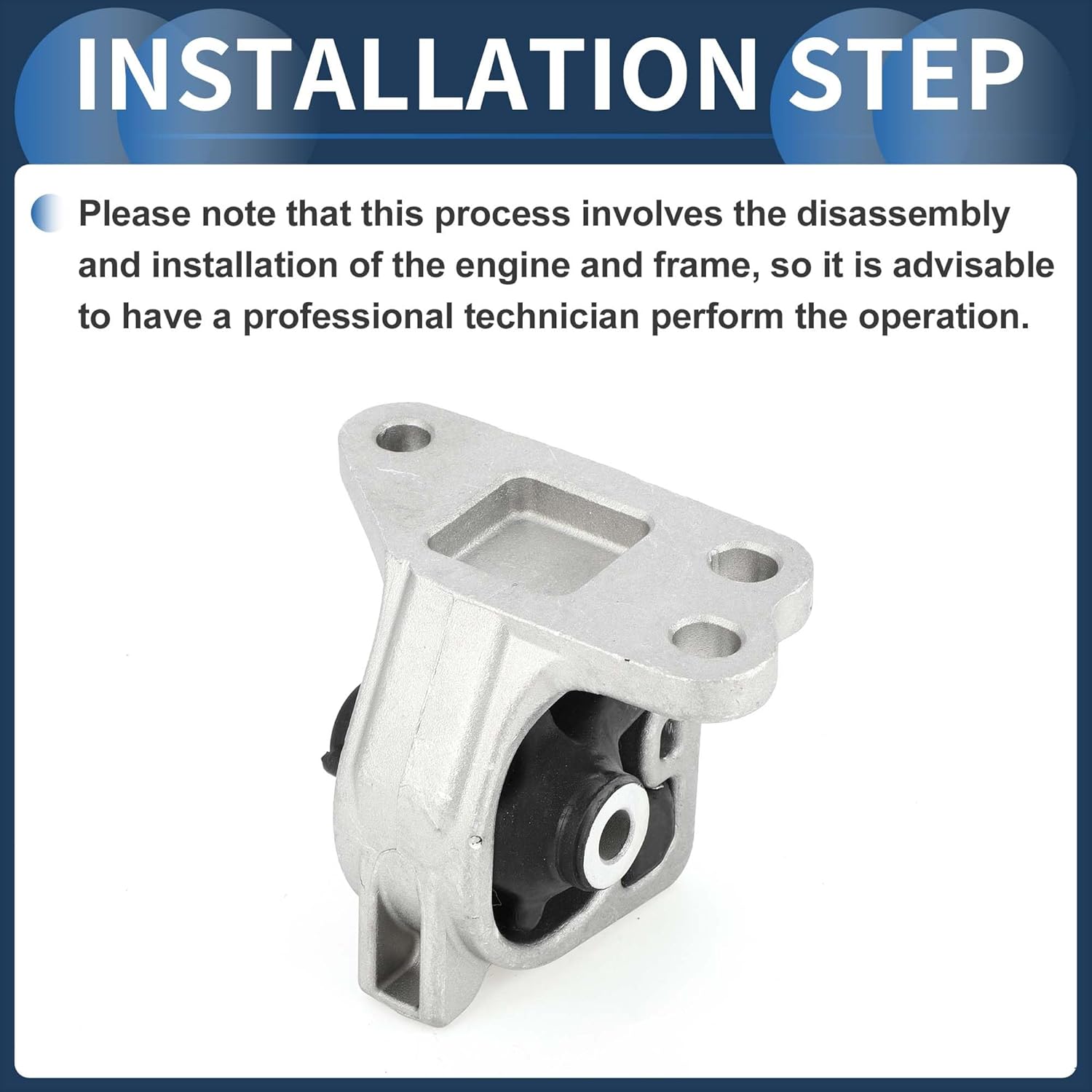 Engine Motor Mount, ENGINE MOUNTING No.41022AJ140 for Subaru Legacy 2010-2014 Silver Tone, 1 Pc