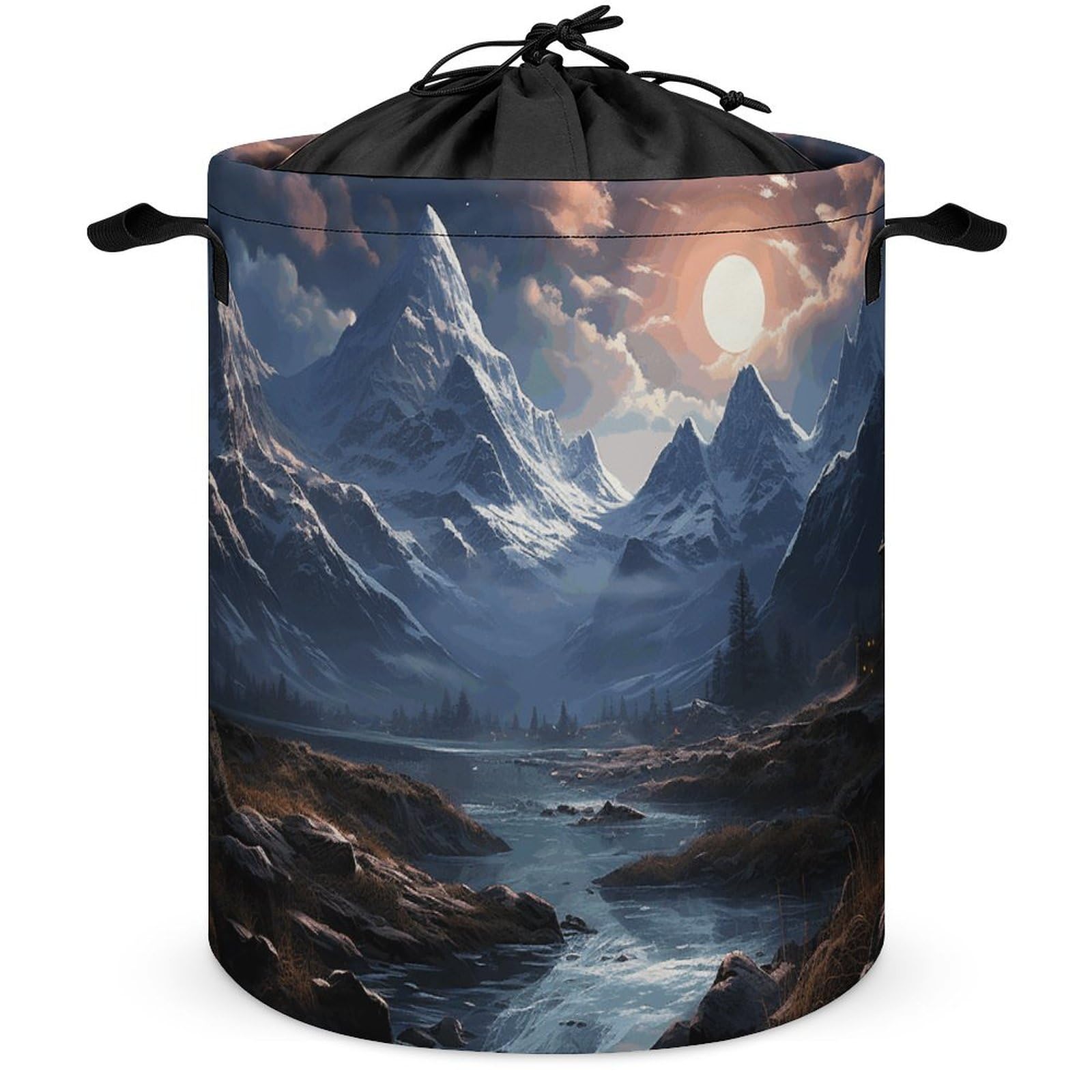 Panier à linge pliable gain de place sac à linge imprimé pour buanderie et salle de bain