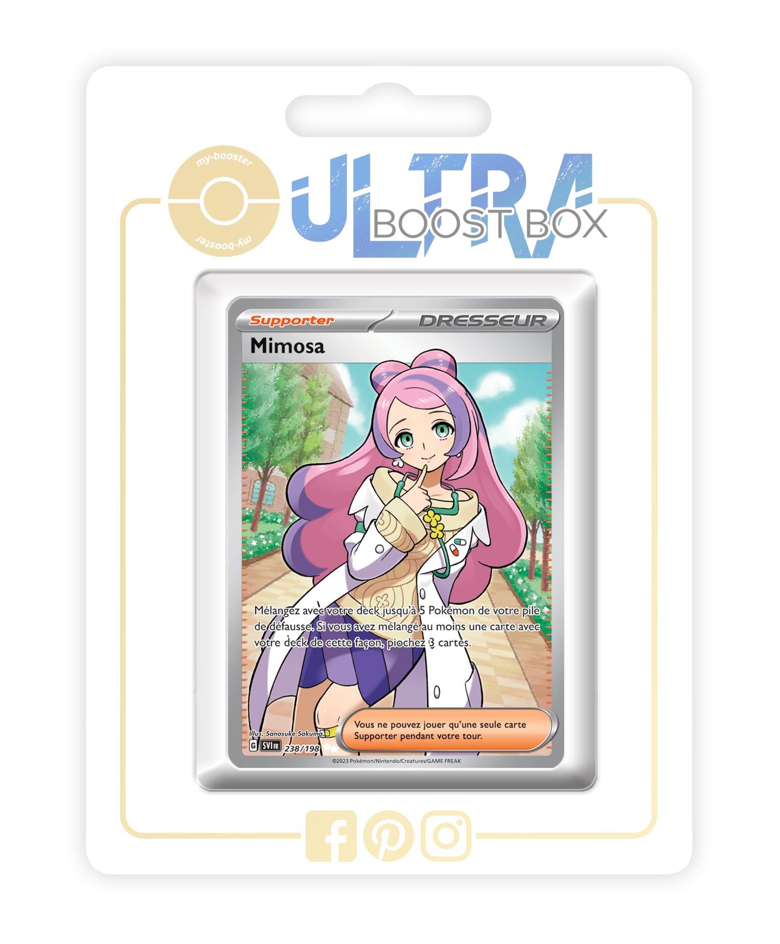 Mimosa (Miriam) 238/198 Shiny Full Art Trainer - my-booster X Écarlate et  Violet 01