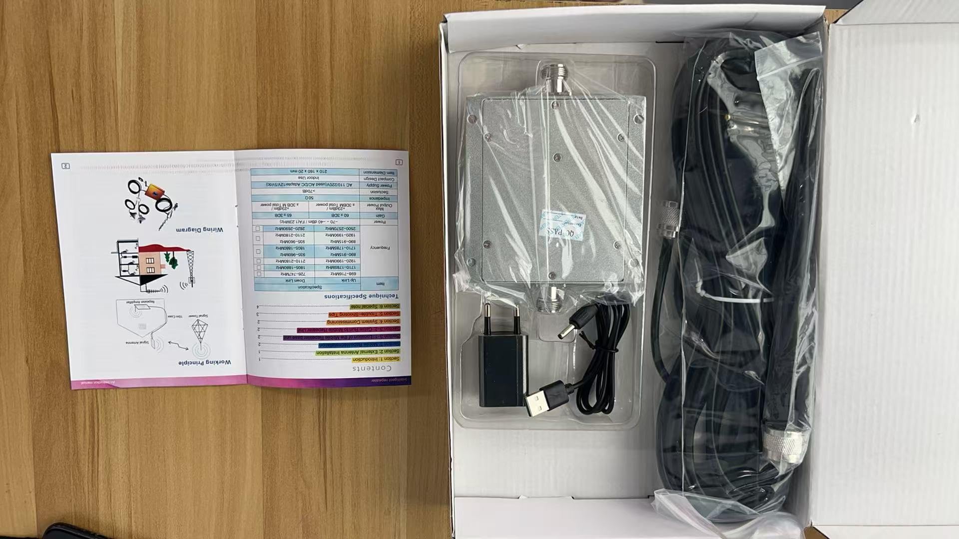 Amplificador de Señal de Teléfono Celular, Amplificador de Señal de Teléfono Celular, Descarga Rápida de Datos, Sonido, gsm DCS LTE B3 para Oficina (Enchufe de la UE)