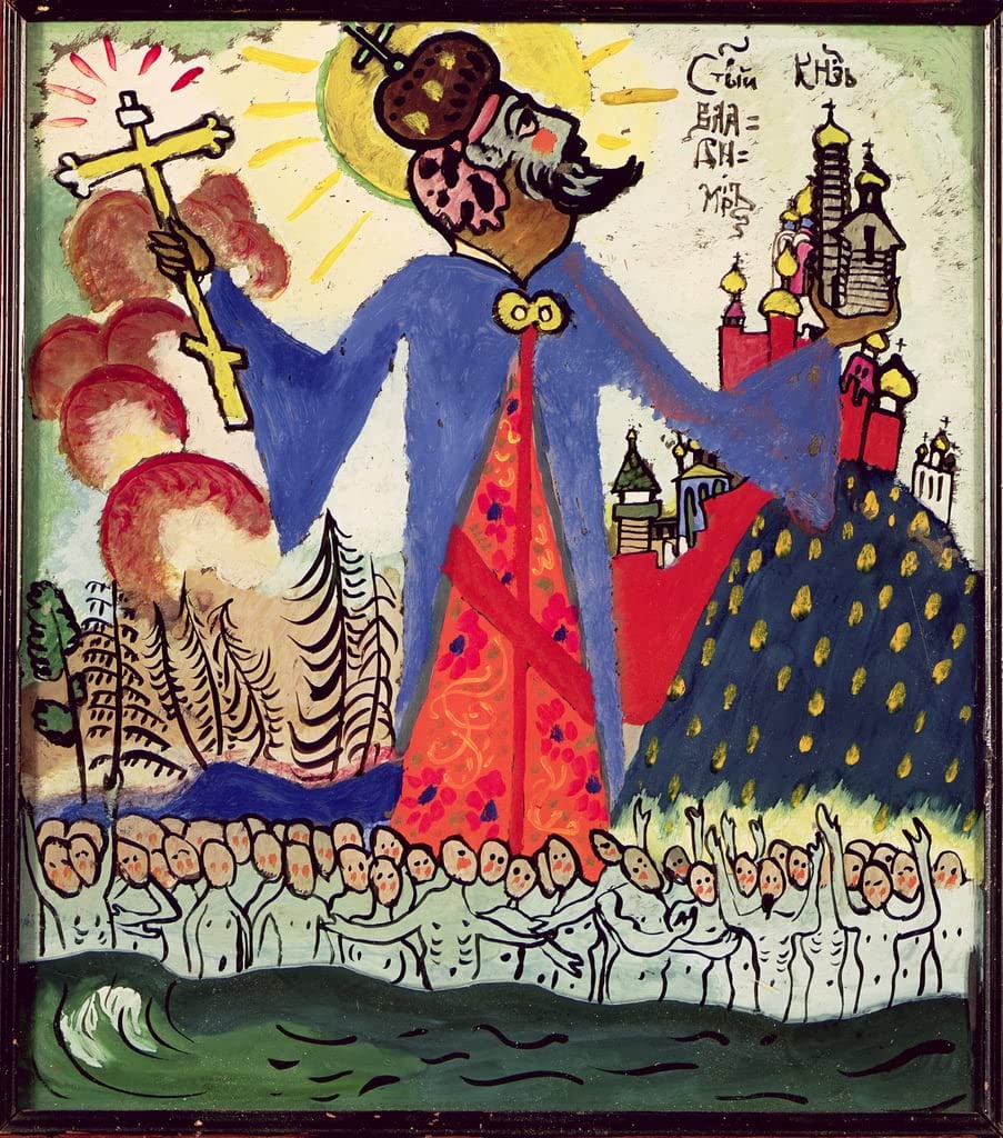 PTLYE Reproduction Painting Posters Canvas Art Poster St. Vladimirby Wassily Kandinsky Canvas Wall Art for Home Decor 60x90cm