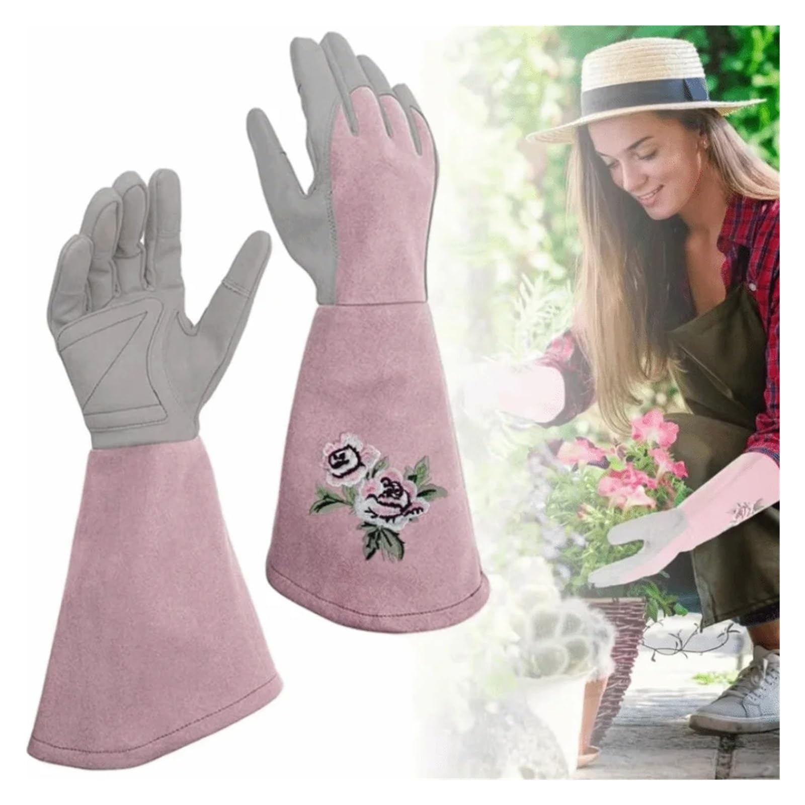 1 par de guantes jardinería Para La Jardinería De Exterior