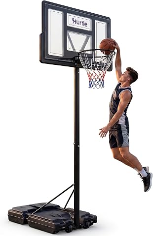 Kids Adjustable Portable Basketball Hoop with Backboard Wheels for Indoor and Ou