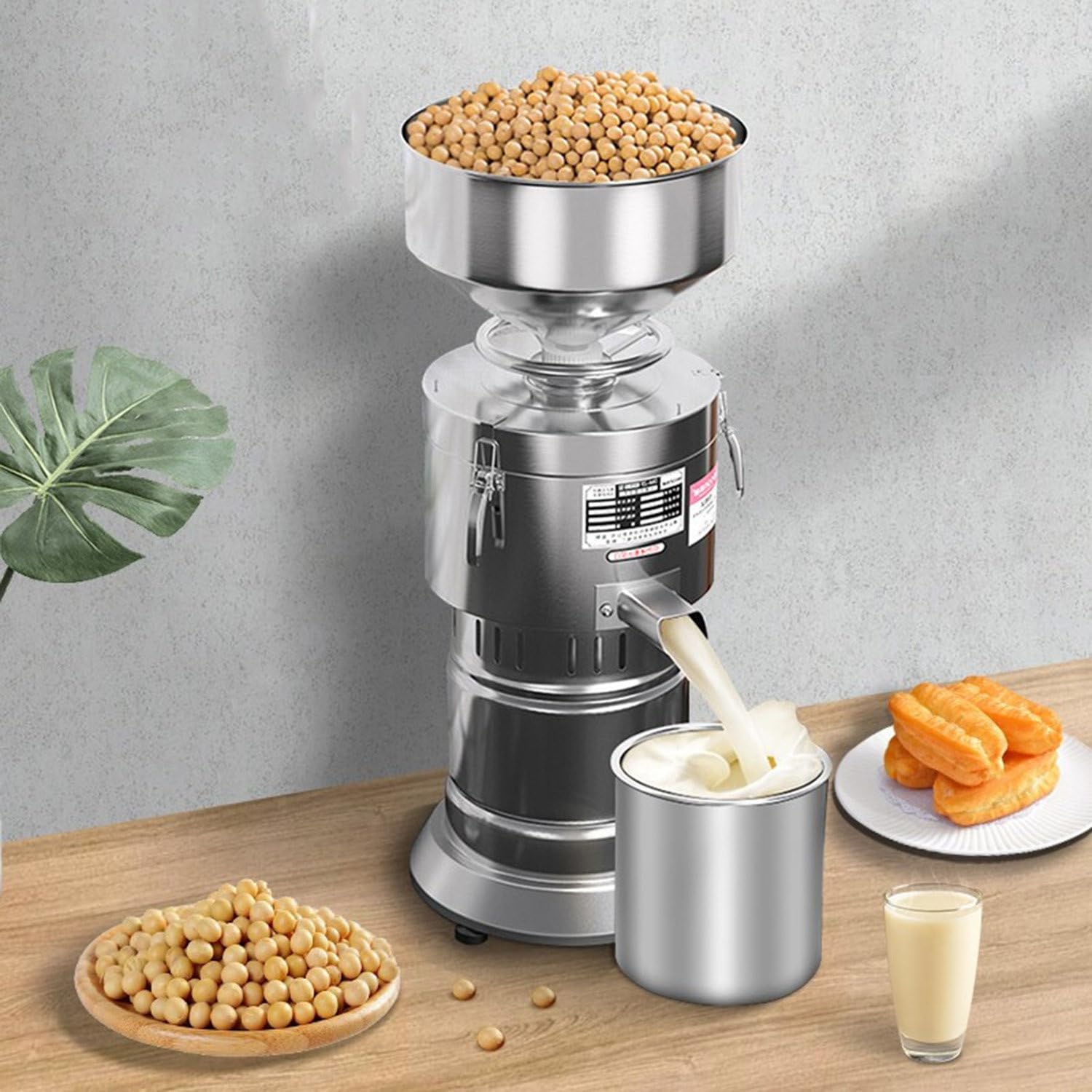 Große Kapazität Mahlmaschine Edelstahl Sojamilch Maker Automatisch mit Filter für den gewerblichen Gebrauch in Restaurants und Kantinen