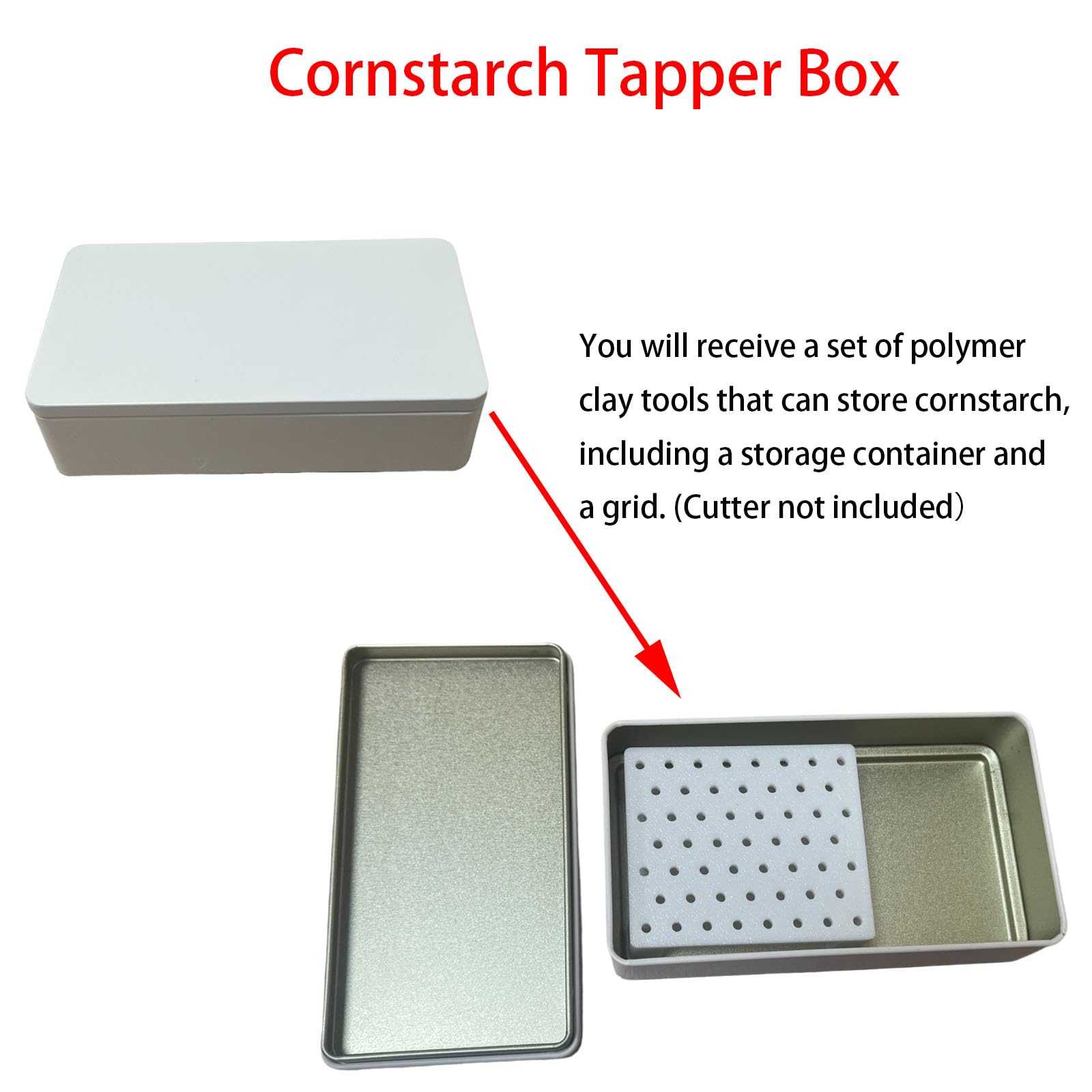 Keoker Boîte De Taraudage D'amidon De Maïs Pour Argile