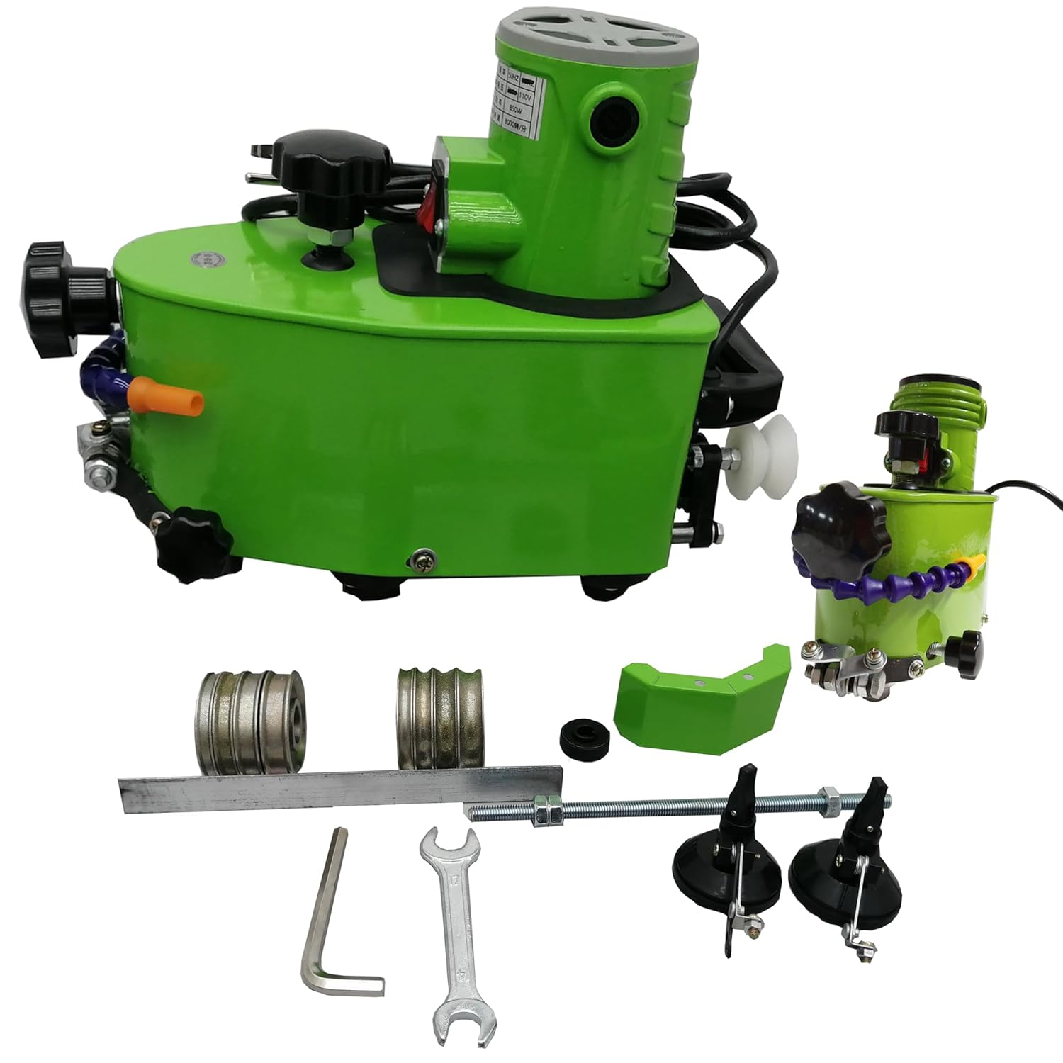 Small Glass Edging Machine Electric Portable Glass Edger Straight Round Bevel Edge Trimmer Grinder DIY Glass Corner Grinding Edging Machine Glass Polish Grinding Machine for Glass Stone 110V