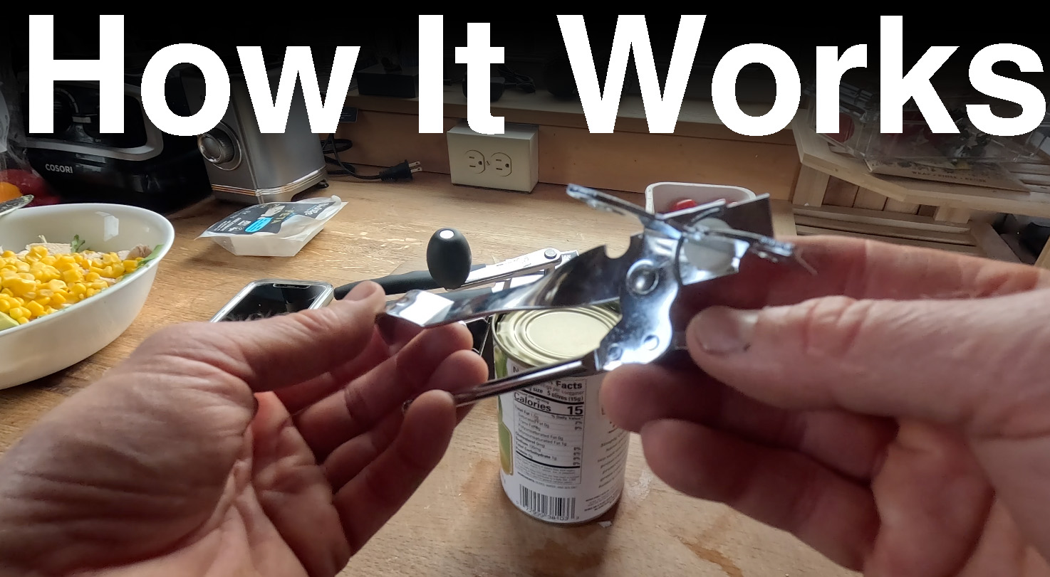 HOW IT WORKS Chef Craft Select OLD SCHOOL Can Opener