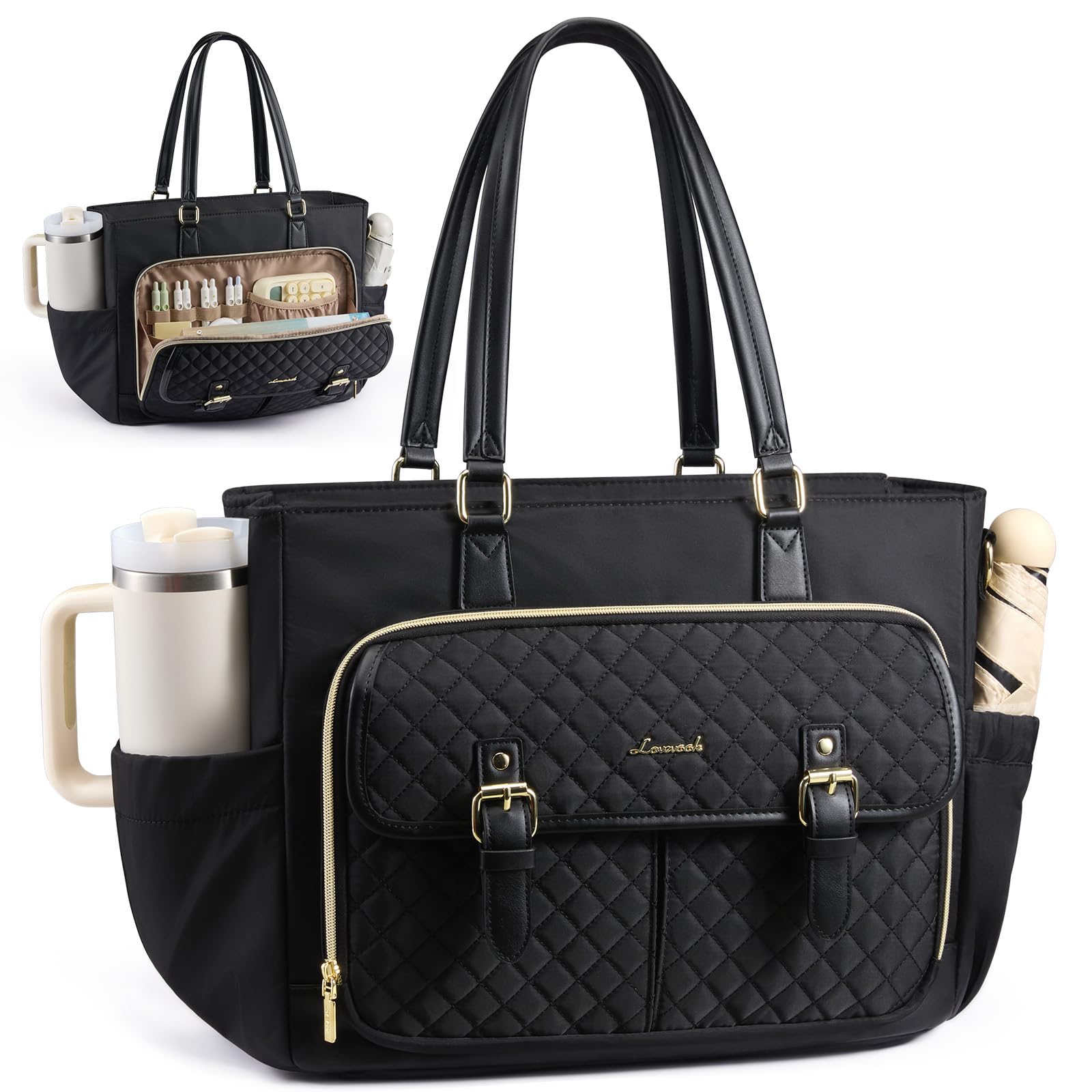 LOVEVOOK Laptop Tote Bag for Women, 15.6 Inch Work Bag Briefcase Handbag