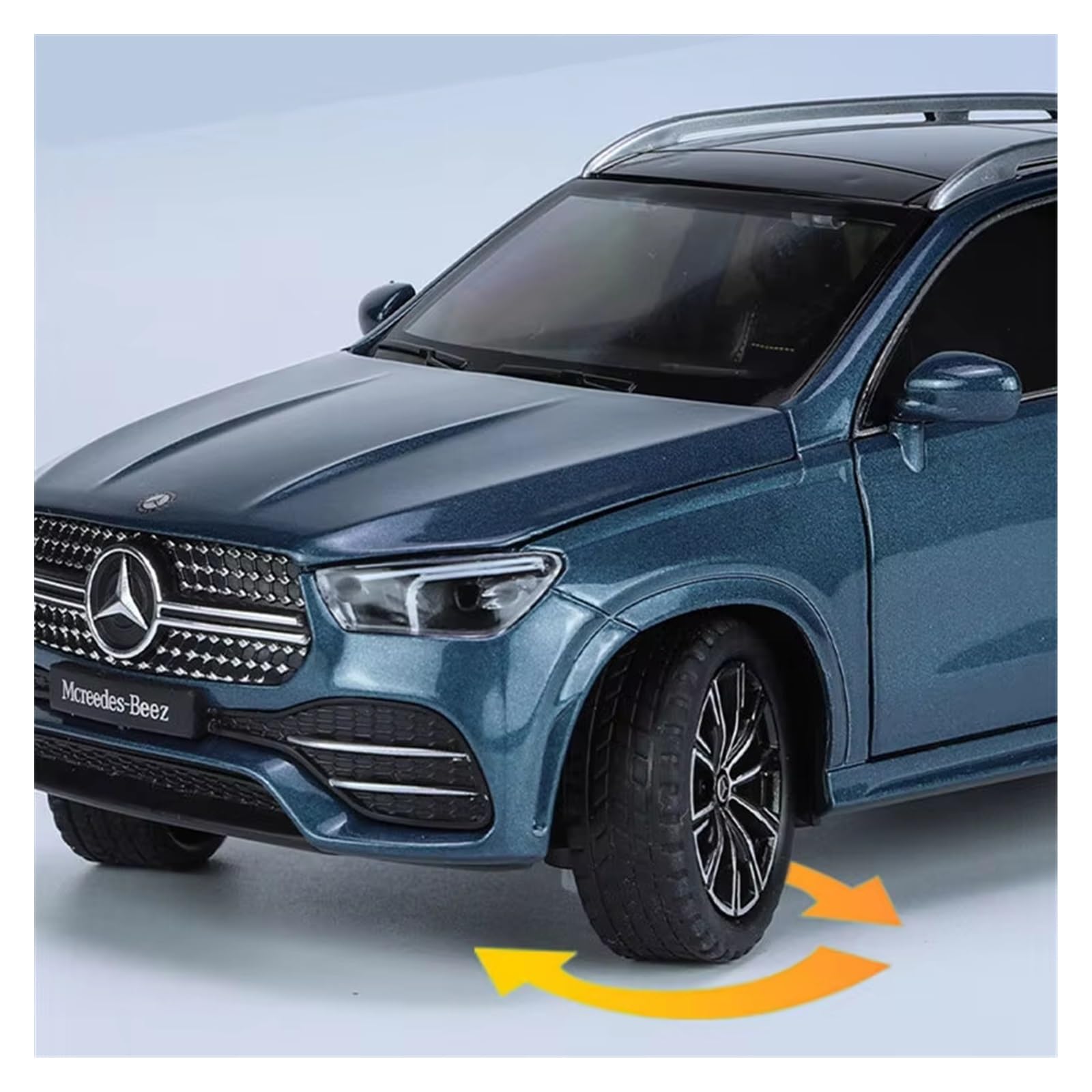 1:24 Per GLE 350 300 450 Pressofuso In Lega Modello Di Auto In Metallo Suono E Luce Collezione Giocattolo Regalo(Black,No box)