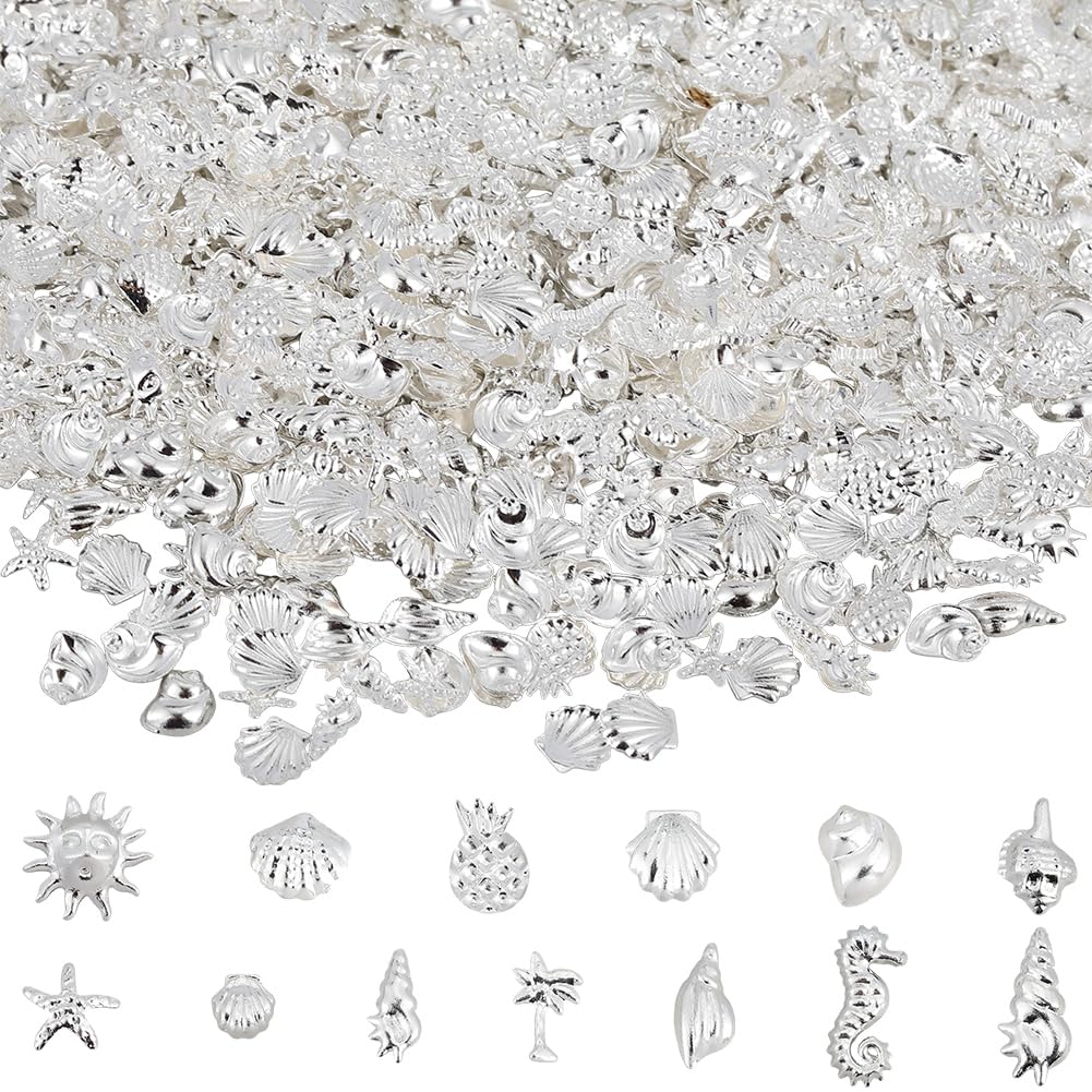 Breloques pour ongles thème océan SUNNYCLUE pour un nail art de plage