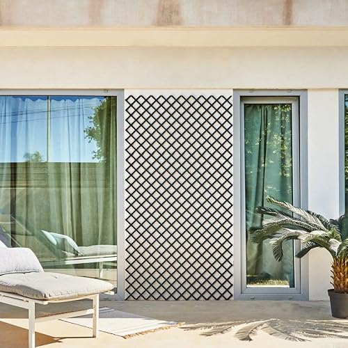 Nortene | Celosia Pvc 48 Mm 1x2 M Negro | Decoración Exterior | Cerramientos | Perfecto Para Ambientes Modernos