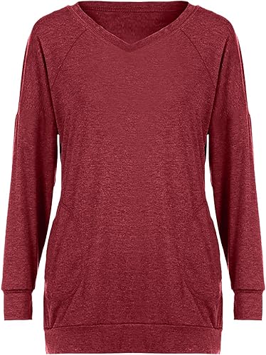 Miniatura 4 de LEHOZIHEQ Camisas con bolsillo para mujer, camisas casuales de manga larga, ligeras, cómodas, lindas, sudaderas a la moda