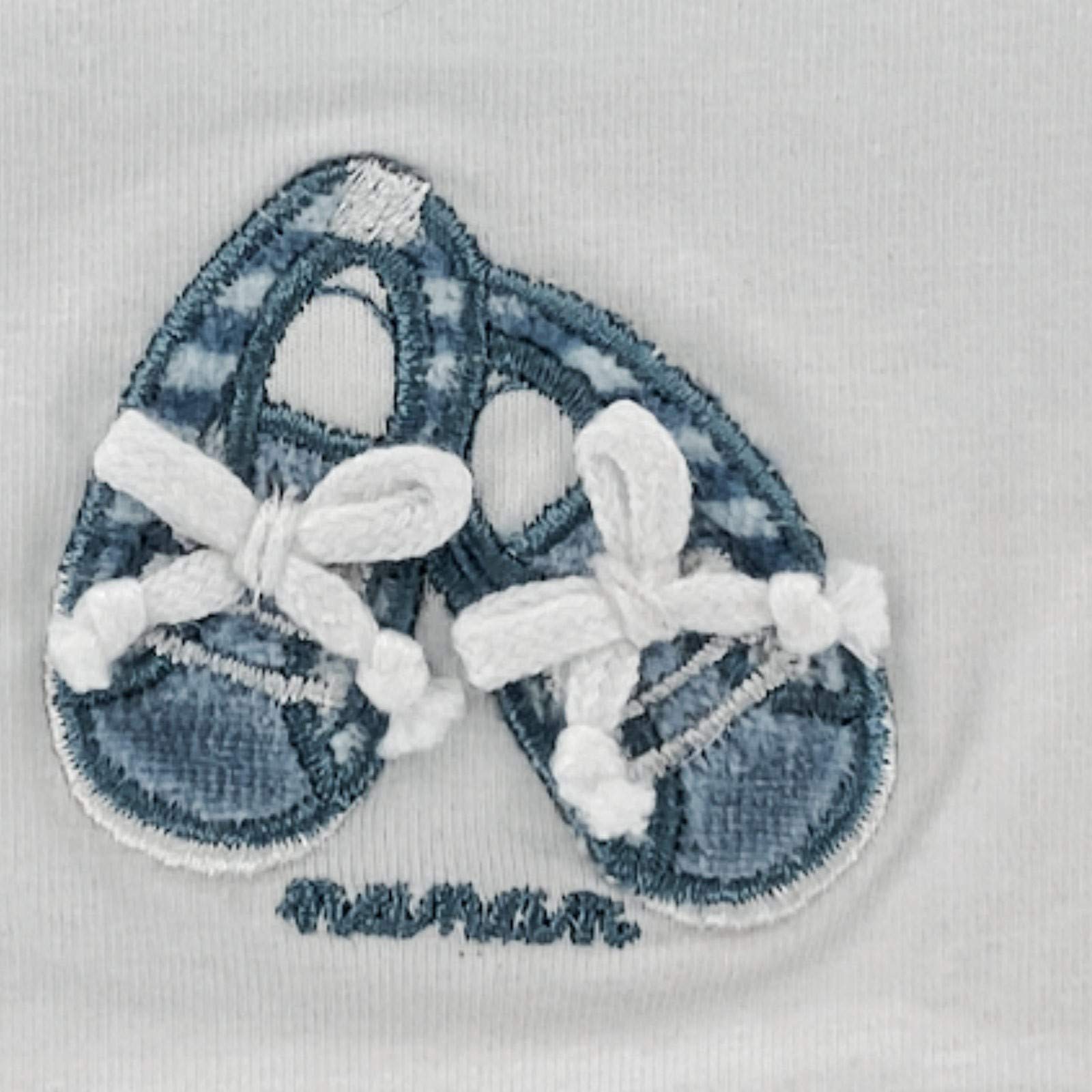 NANAN A54 body bimbo BOY cotton white/blue layette bodysuits kids