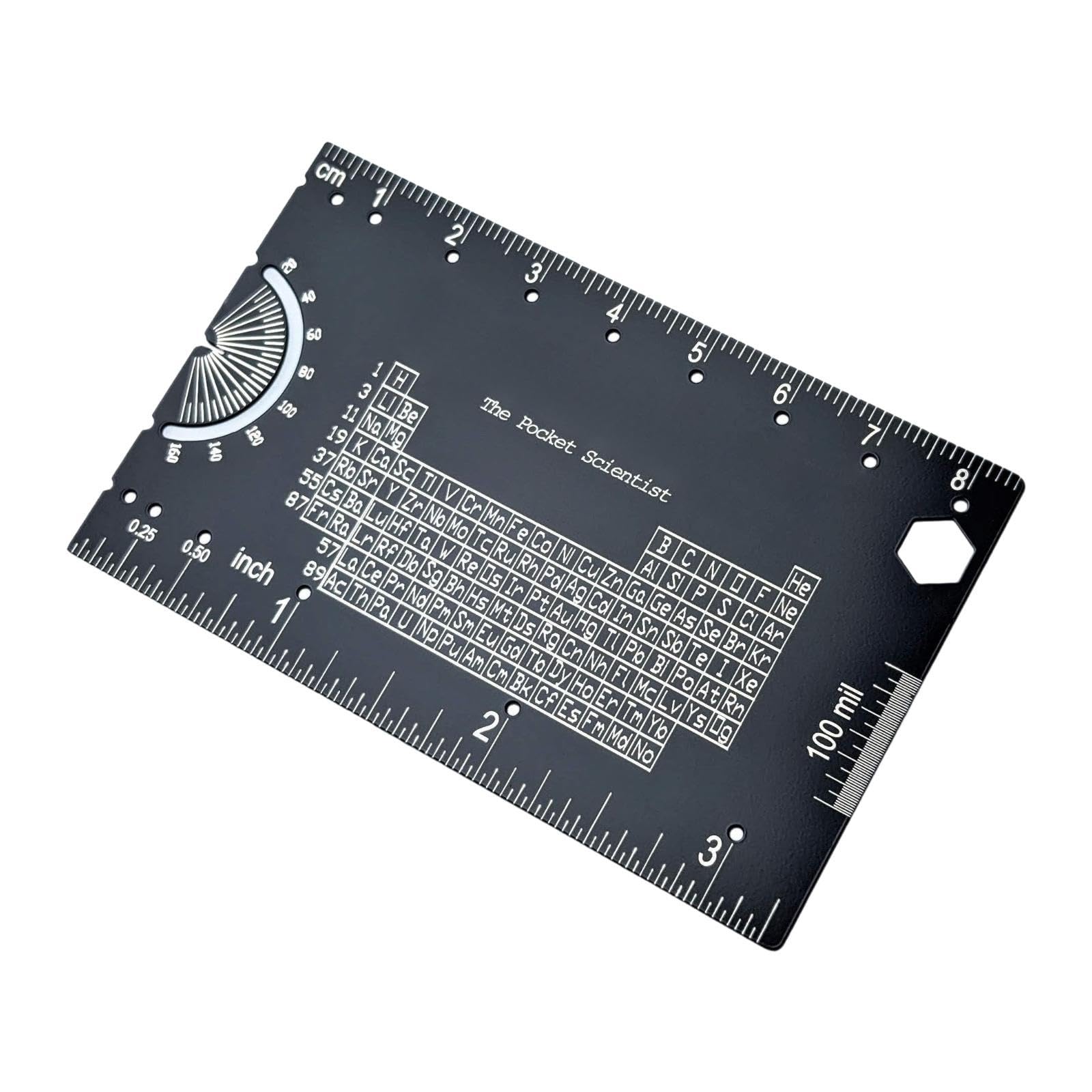 Pocket Ruler Metric Tool Small Metal Ruler Scale for Industrial Geeks Techie Pocket Scientist A-image-35
