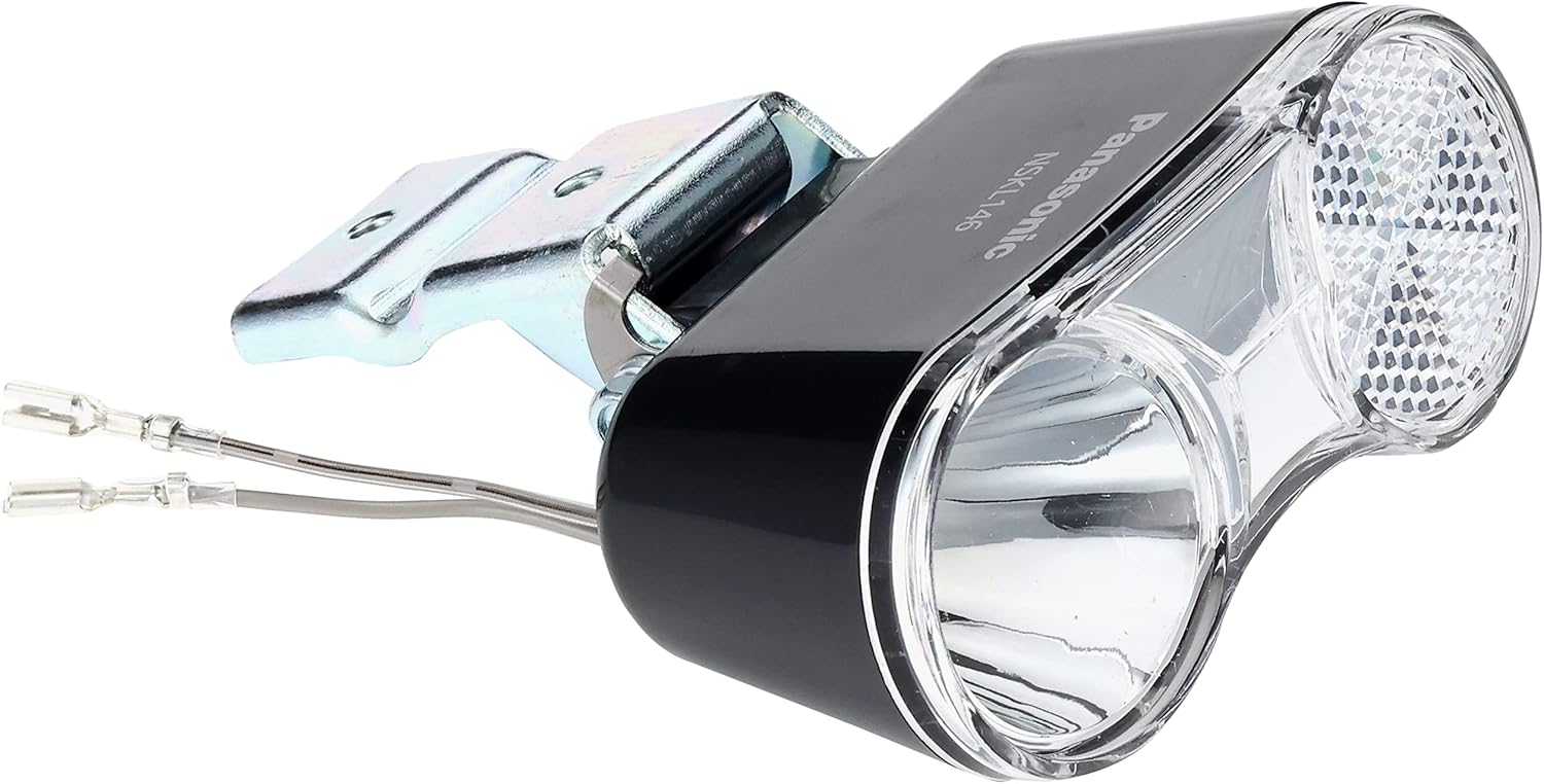 Panasonic NSKL146 LED Hub Dynamo Dedicated Light, Under Basket Mount Type, Bicycle, Silver/Black, W3.6 x D2.4 x Height 1.5 inches (91 x 61 x 39 mm)