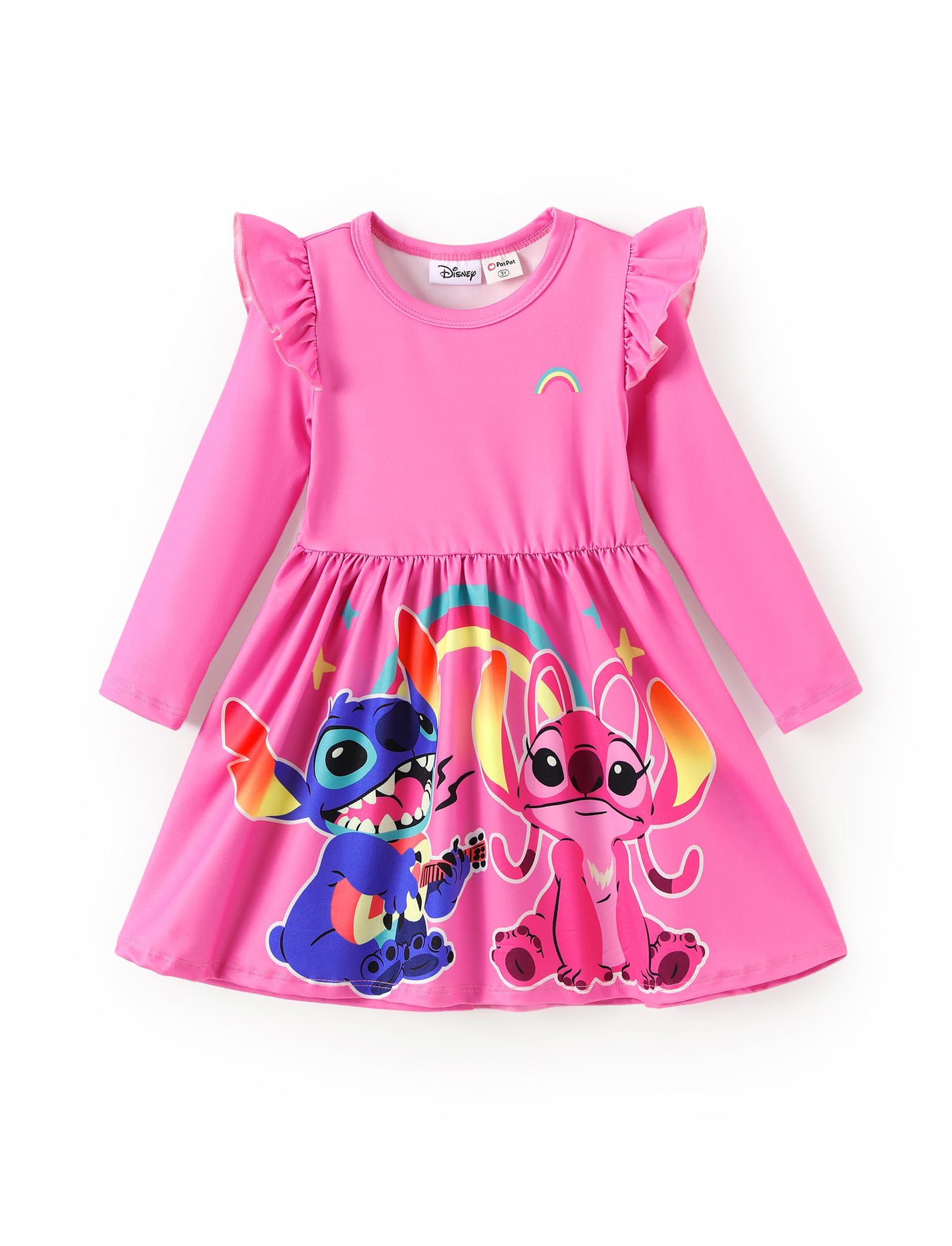 Disney Girls Dress Ruffled Long Sleeve Fall Winter Clothes Baby to Toddler