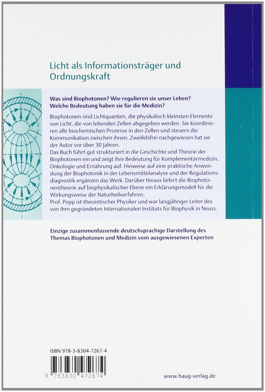 Biophotonen - Neue Horizonte in der Medizin: Von den Grundlagen zur Biophotonik