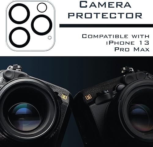 Miniatura 4 de Umbrel  Paquete doble Protector de pantalla para iPhone 13 Pro Max de 67 pulgadas 2 protectores de pantalla de vidrio templado y 2 protectores de