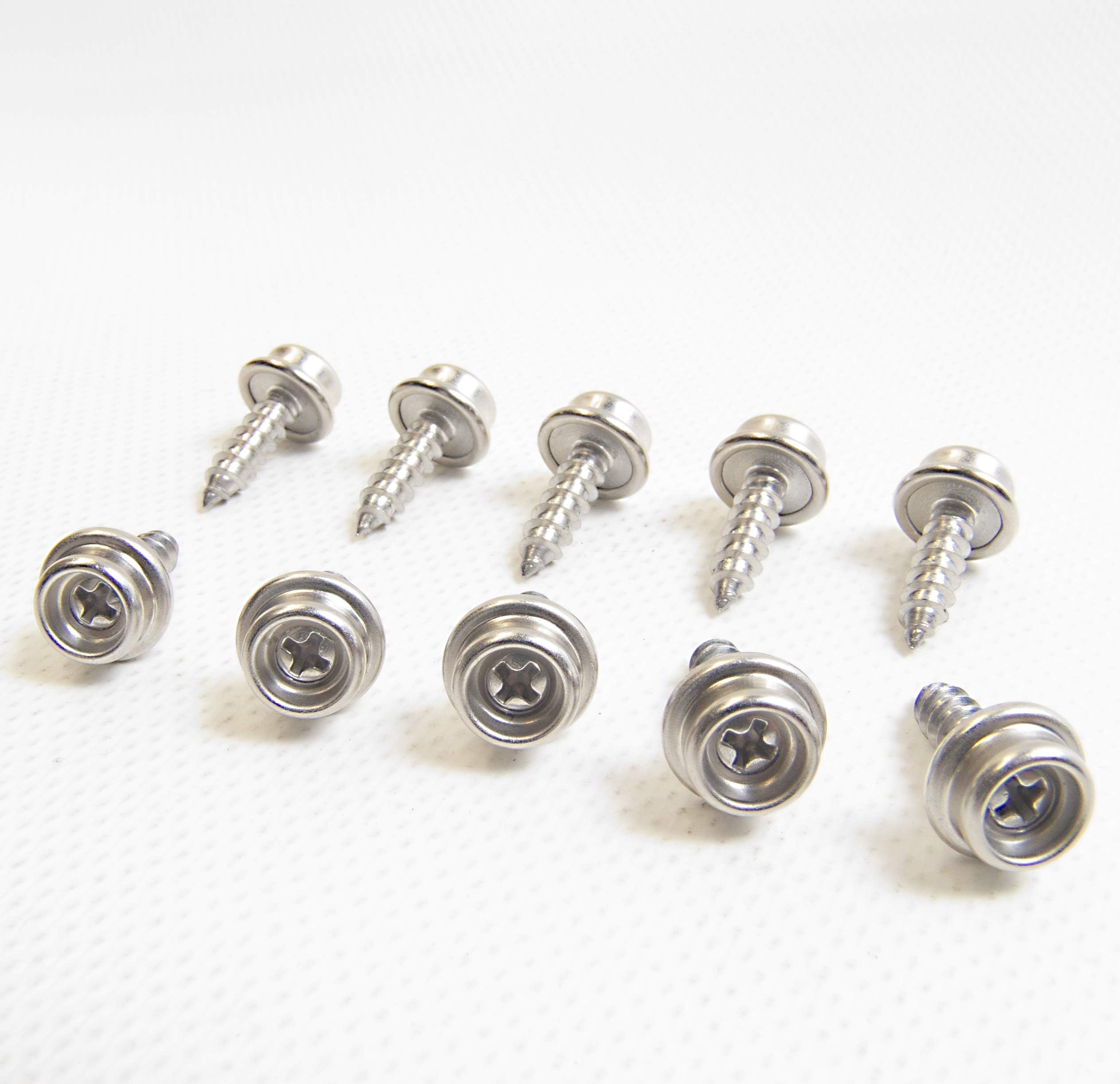 Snap Screw Stud #10 Oversize 5/8" Stainless Steel Screw - Shipped from The USA!