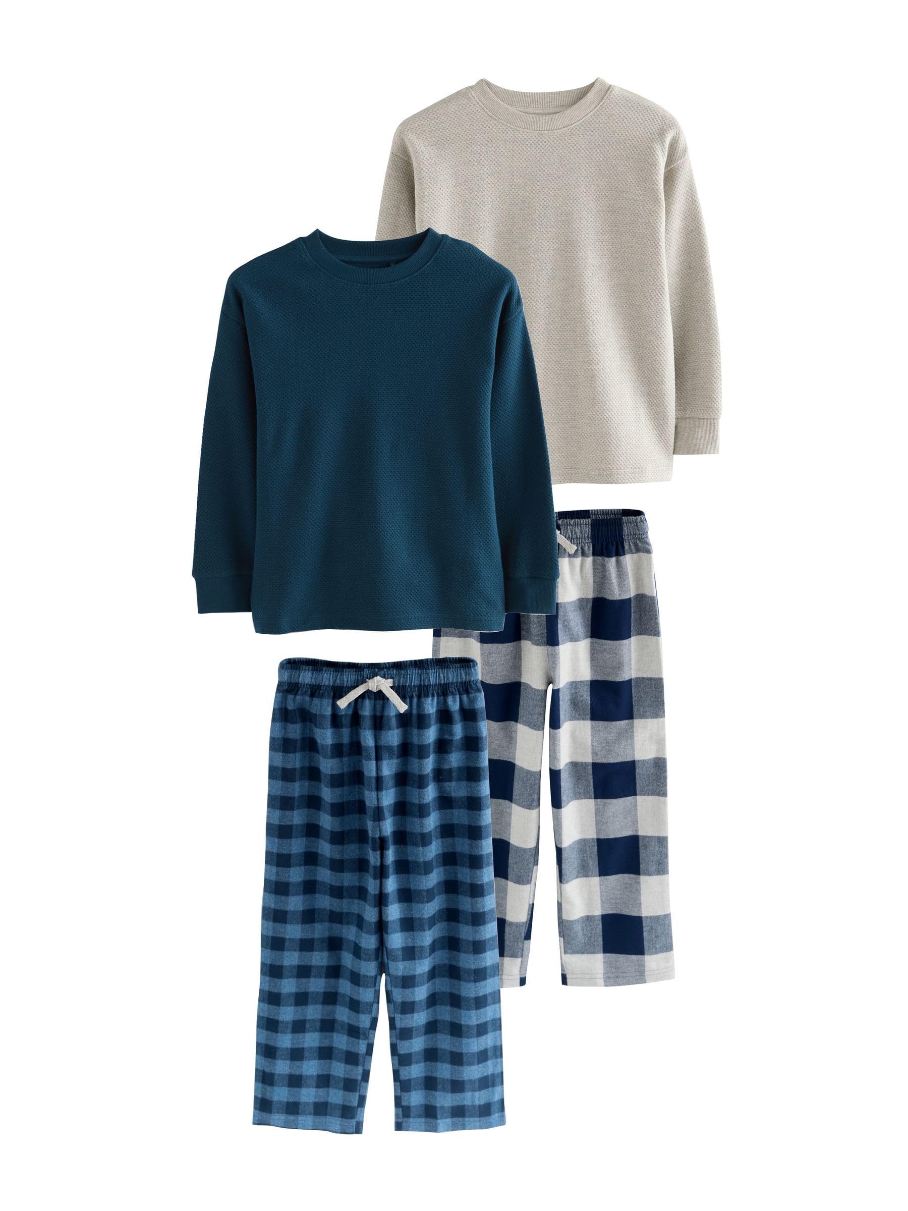 NEXT Jungen Karierte Pyjamas aus Webstoff im 2er-Pack 98-176