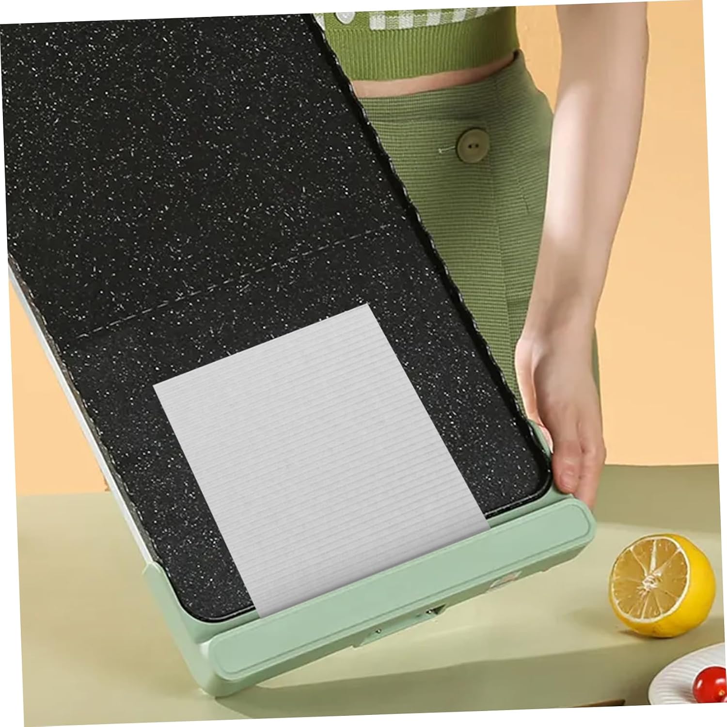 100pcs Pizza Paper Liners, Grease Resistant Disposable Sheets
