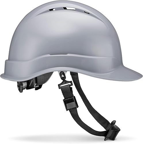 Casco de seguridad con diseño de fibra de carbono y ala completa Pyramex, ajustable, tienda Acerpal