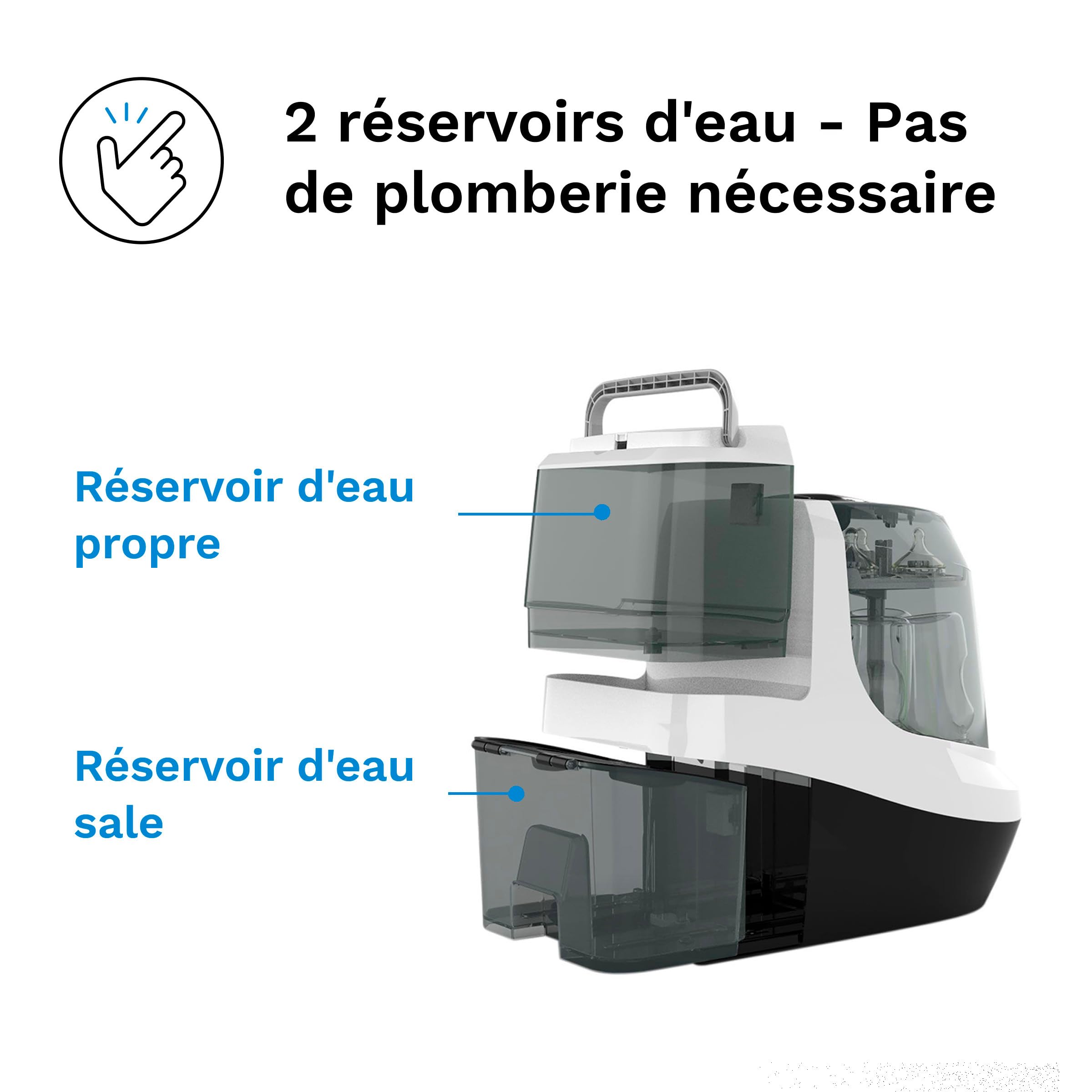 Baby Brezza - Lave-biberons Bottle Washer Pro - lave, stérilise et sèche automatiquement biberons et accessoires de tire-lait