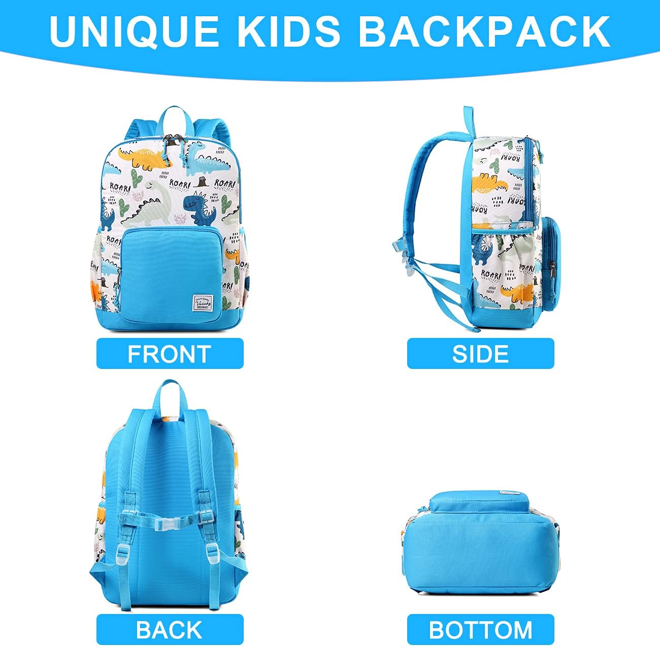 VASCHY Kids backpacks, Cute Lightweight Water Resistant Preschool Backpack for Boys and Girls Chest Strap | Cute, Lightweight, Water Resistant, Chest Strap - Image 5