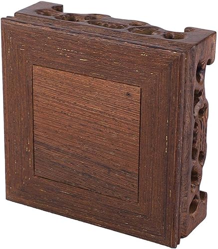 Miniatura 6 de Ejoyous Base de jarrón de madera, base de madera rústica retro, soporte de exhibición de jarrón de pedestal pequeño, soporte de exhibición de madera