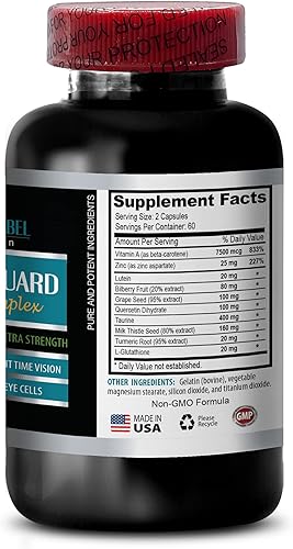 Miniatura 4 de Vision Plus Eye Vitamin - Eye Vision Guard 24 MG - Complejo avanzado - Luteína zeaxantina de arándano - Luteína 20 mg - Luteína 20 mg con zeaxantina