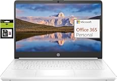 HP 14" Ultral Light Laptop for Students and Business&comma; Intel Quad-Core&comma; 8GB RAM&comma; 192GB Storage&lpar;64GB eMMC&plus;128GB Ghost Manta SD Card&rpar;&comma; 1 Year Office 365&comma; USB C&comma; Win 11 S