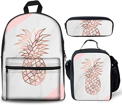 pink pineapple lunch bag