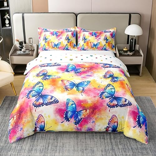 Miniatura 20 de Funda de edredón 100% algodón con diseño floral de margaritas, funda de edredón de flores hippie tamaño individual para decoración de dormitorio de