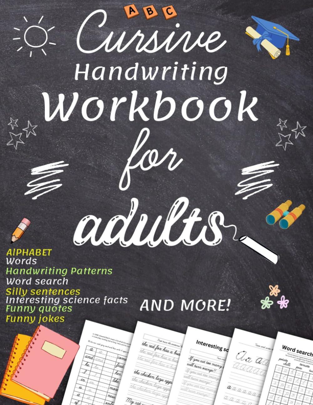 cursive handwriting workbook for adults ( neat handwriting practice for teens): Learn the Art of Penmanship in this Cursive Writing Practice book with