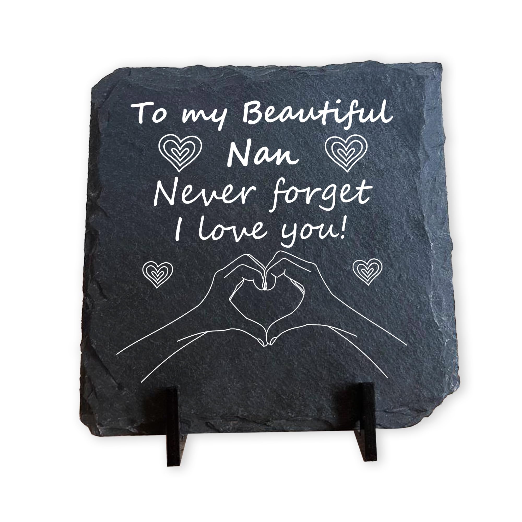 Red Ocean Never Forget I Love You Nan Slate Sign Nan For Birthday For Christmas Grandparent Plaque Her Idea Thank You Love