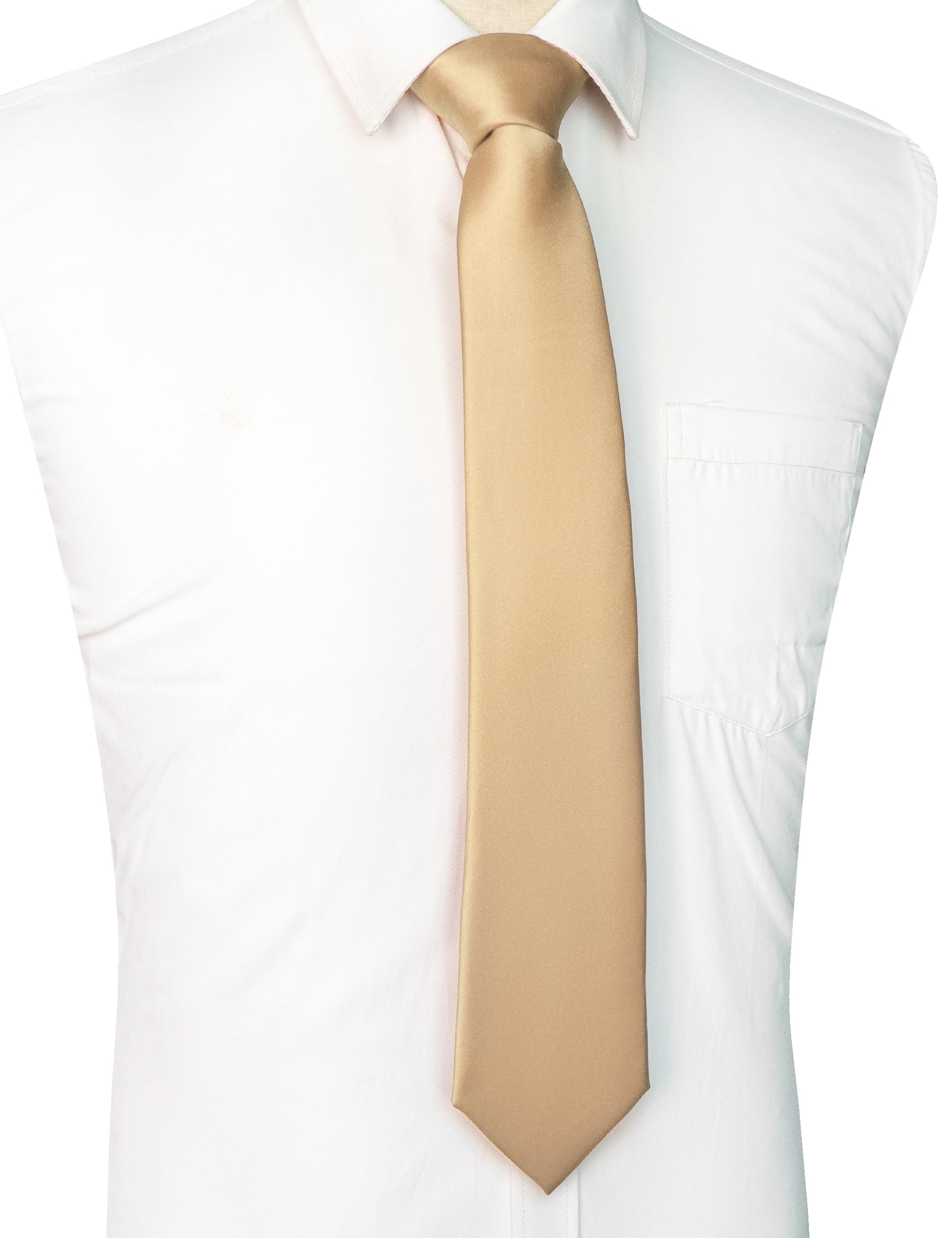 JEMYGINS Solid Color Tie Mens Necktie for Business and Wedding — view 2