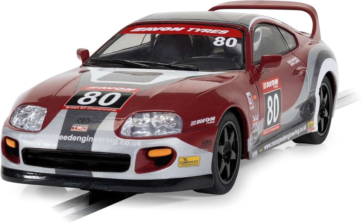 Superslot H4656 Toyota Supra - British GT, Slot Car - USA/Classic, for ages 3+ Years